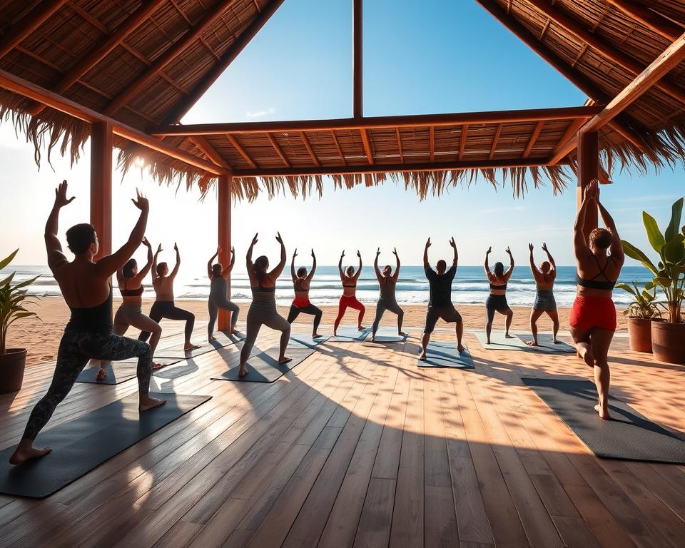 What should I expect from a Vinyasa Yoga class in Kuta?