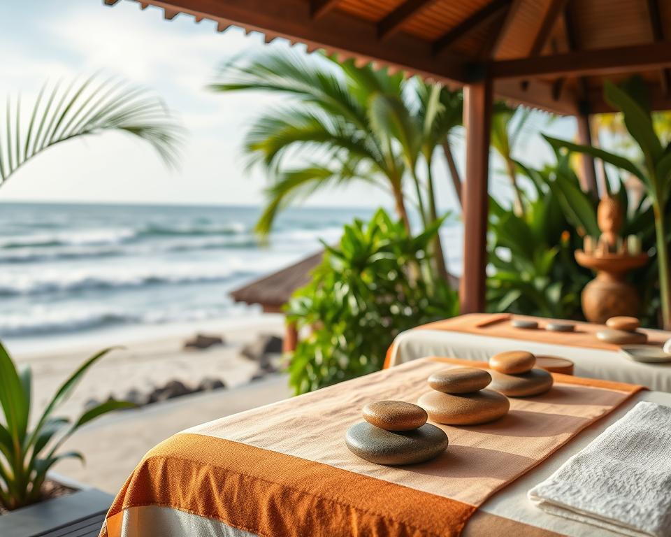 What types of massages are offered in Kuta?