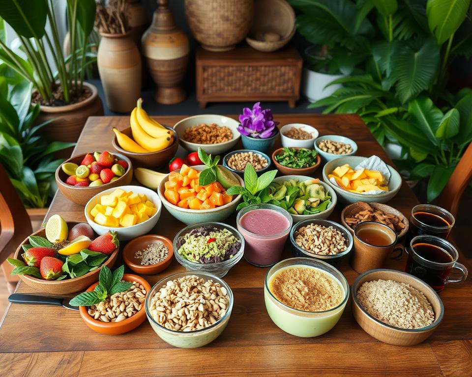 What types of meals are offered at yoga retreats in Kuta?