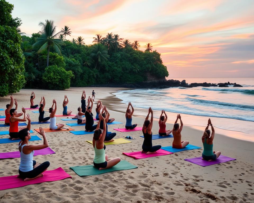 What types of yoga classes are available in Kuta Bali?