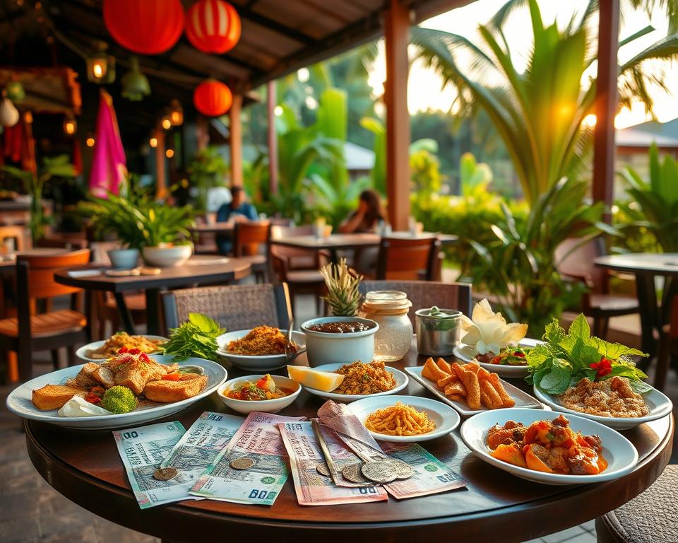 What’s the price range of Indonesian restaurants in Kuta?