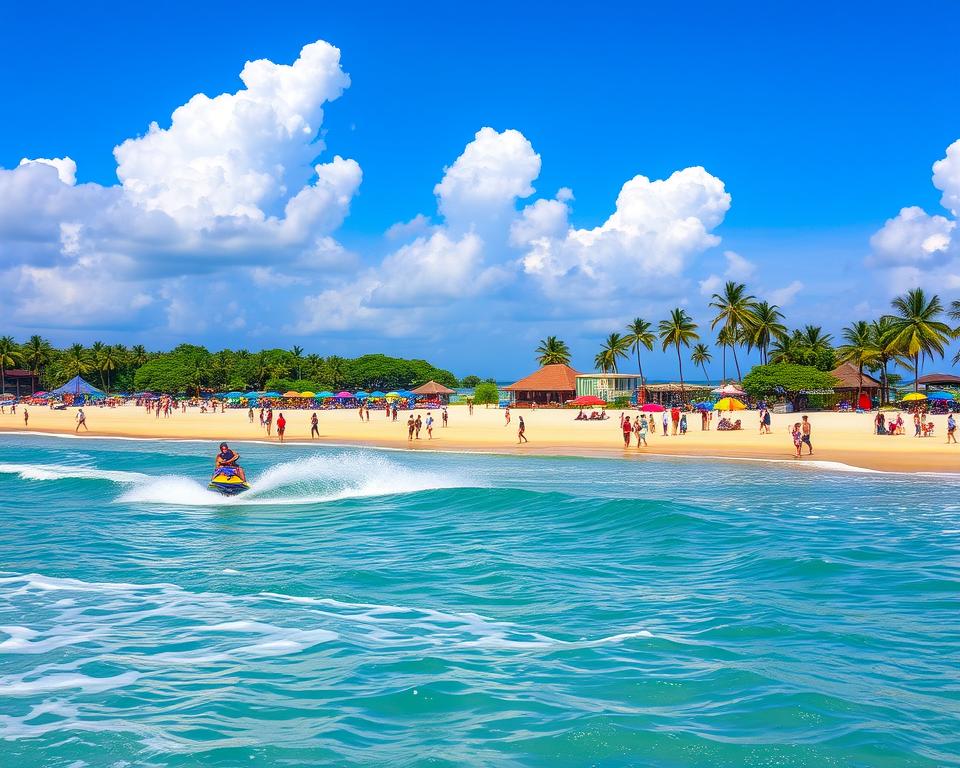 Where is the best place for water sports in Kuta?