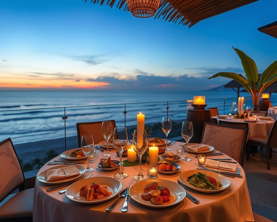 Which Kuta Bali fine dining restaurants offer tasting menus?