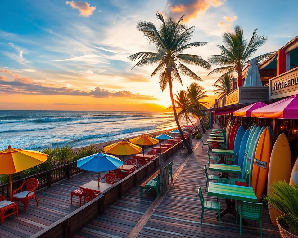 Which Kuta Bali restaurants offer beachfront dining?