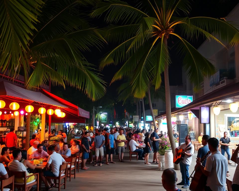 Which Kuta Bali restaurants offer live music at night?