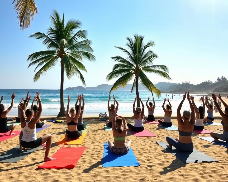 Which beachfront hotels in Kuta have the best yoga instructors?