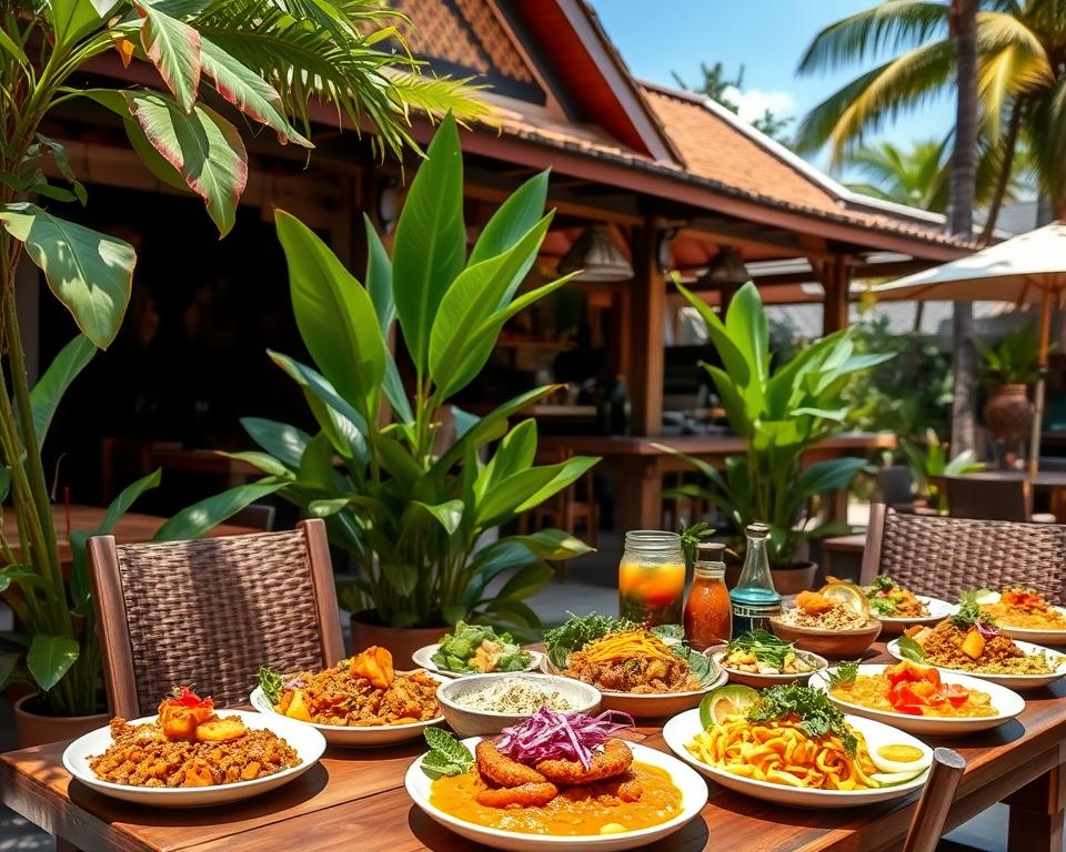 Which restaurants in Kuta Bali have vegan options?