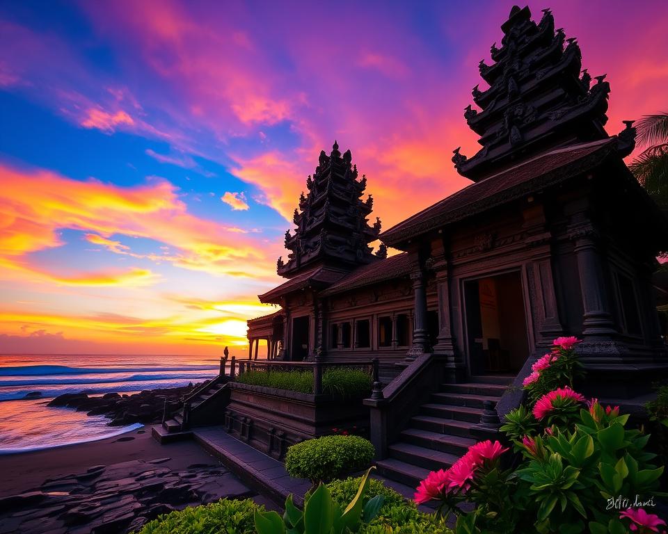 Why is Petitenget Temple famous in Kuta?