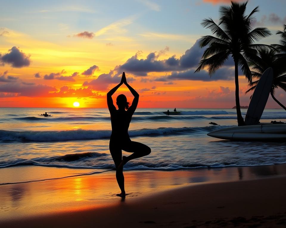 Yoga and Surfing in Kuta