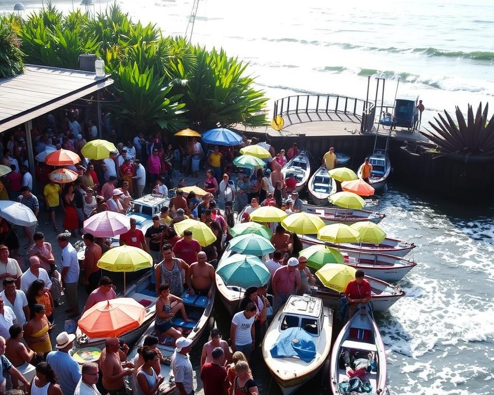 crowded ports in Bali tourism